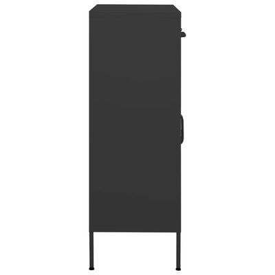 vidaXL Sandėliavimo spintelė, antracito, 80x35x101,5cm, plienas