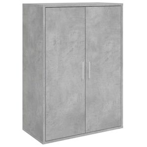 vidaXL &Scaron;oninė spintelė, betono pilka, 60x31x84cm, apdirbta mediena