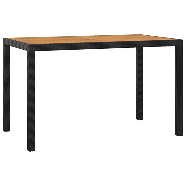 vidaXL Sodo komplektas su pagalvėlėmis, 5 dalių, juodas, poliratanas