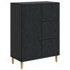 vidaXL Kabalas Juoda 66 x 34,5 x 90 cm Apdirbta mediena