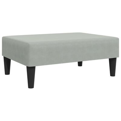 vidaXL Dvivietė sofa-lova su pakoja, šviesiai pilkos spalvos, aksomas