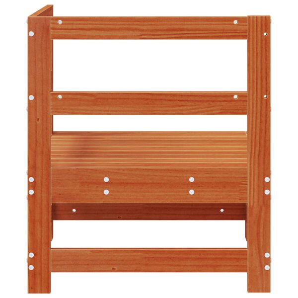 vidaXL Sodo kampinis sofų Tvirtas pu&scaron;ies medis Va&scaron;ko Ruda