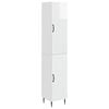 vidaXL Spintelė 2 pcs Itin blizgi balta 33 x 34,5 x 89,5 cm