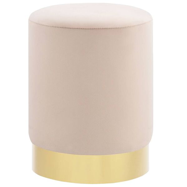 vidaXL Taburetė, abrikoso ir auksinės spalvos, aksomas 28 x 36 cm