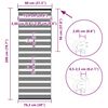 vidaXL zebrinės žaliuzės 80x200 cm audinio plotis 75,9 cm poliesteris
