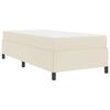 vidaXL Lovos rėmas su čiužiniu Kreminė 90 x 200 cm audinys