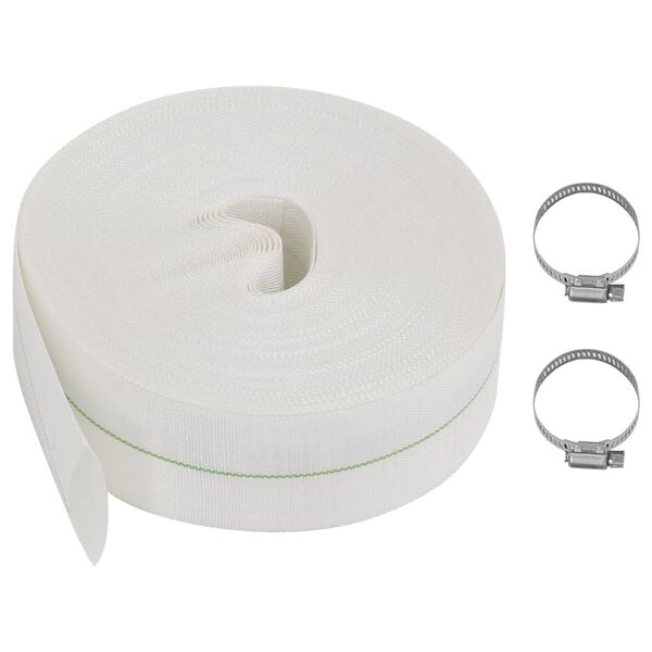 vidaXL Plok&scaron;čia žarna, 50m, 2", PE