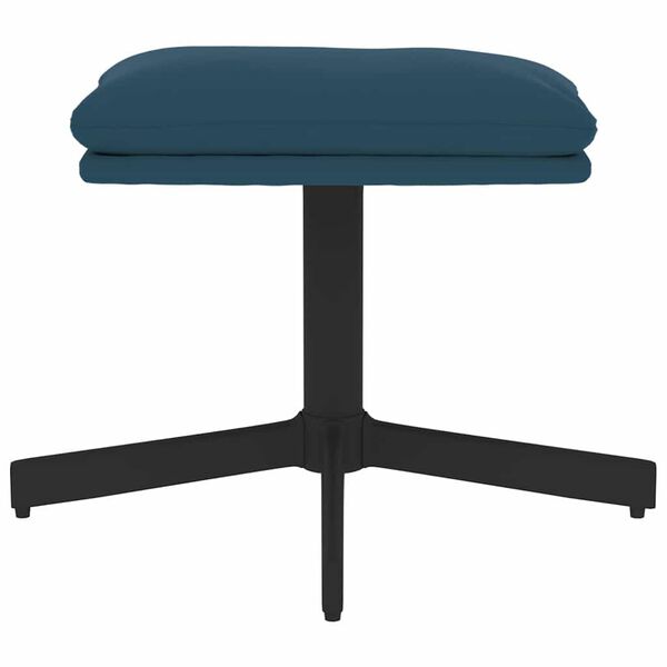 vidaXL Pakoja, mėlynos spalvos, 60x60x36cm, aksomas