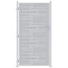vidaXL Sodo vartai 85 x 174 cm Nerūdijantis Plienas Sidabro Užrakintas
