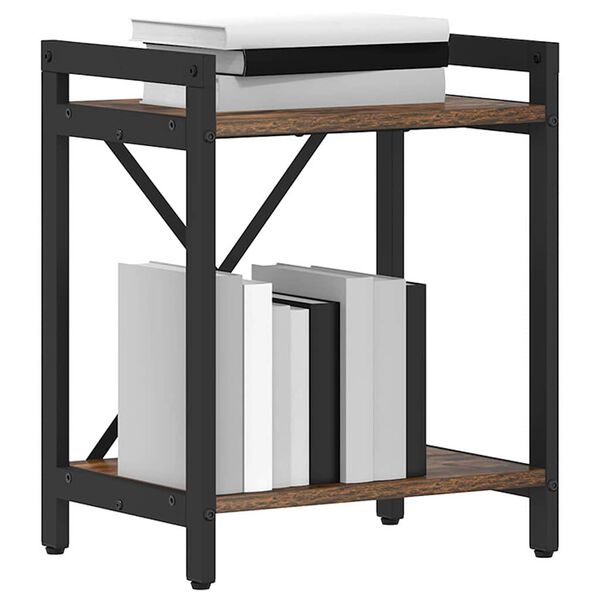 vidaXL Knygų lentyna Rūkyta ąžuolas 40 x 30 x 50 cm Apdirbta mediena