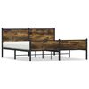 vidaXL Lovos rėmas be čiužinio, dūminio ąžuolo, 160x200cm, metalas