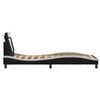 vidaXL Lovos rėmas, Viana, be čiužinio, juodas/baltas, 80x200cm, dirbtinė oda
