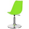 vidaXL Pasukamos valgomojo kėdės, 2vnt., žalios spalvos, dirbtinė oda
