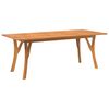 vidaXL Sodo stalas, 200x90x75cm, akacijos medienos masyvas
