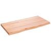 vidaXL Vonios stalvir&scaron;is, &scaron;viesiai rudas, 80x40x(2-4) cm, mediena