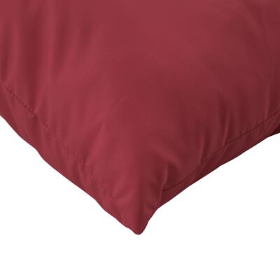 vidaXL Palečių pagalvėlės, 3vnt., raudonojo vyno spalvos, audinys