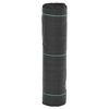 vidaXL Membrana nuo piktžolių, juodos spalvos, 0,5x50m, PP