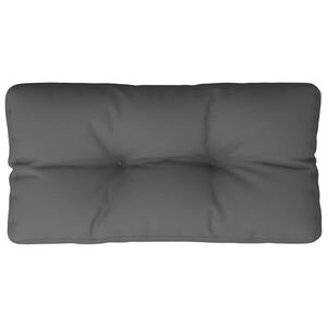 vidaXL Paletės pagalvėlė, antracito spalvos, 80x40x12cm, audinys