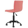 vidaXL Pasukamos valgomojo kėdės, 2vnt., rožinės spalvos, aksomas