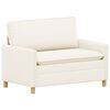 vidaXL Sofa Kreminė 126 x 81 x 87,5 cm Audinys