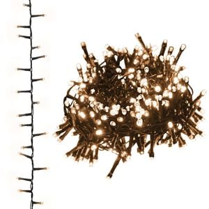 vidaXL Smulkių LED lempučių girlianda, 13m, PVC, 400 šiltų baltų LED