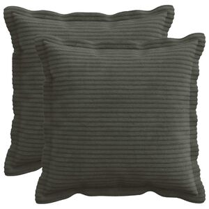 vidaXL Pagalvėlės užvalkalas 2 vnt. HOUTEN Antracito 30 x 30 cm