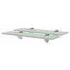 vidaXL Pakabinamos lentynos, 2vnt., 40x20cm, stiklas, 8mm (243795x2)