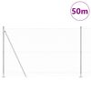 vidaXL Tvorelės stulpas Sidabro 50 x 1,5 m (25 mm tinklas) Plienas