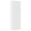 vidaXL Komoda, baltos spalvos, 80x42,5x249cm, apdirbta mediena