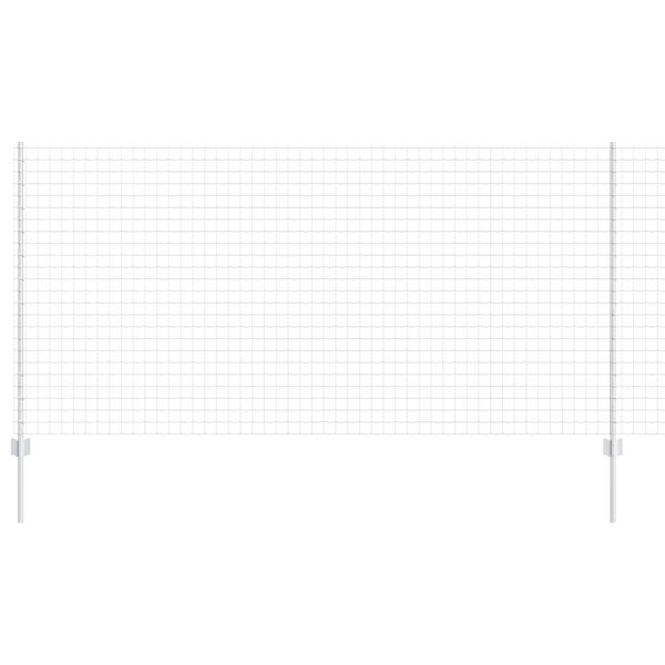 vidaXL Tvora ir stulpas Sidabro 1,2 x 10 m Plienas
