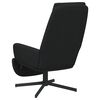 vidaXL Poilsio kėdė su pakoja, juodos spalvos, aksomas