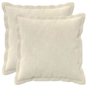 vidaXL Pagalvėlės užvalkalas 2 pcs HOUTEN Kreminė 35 x 35 cm