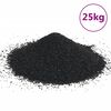 vidaXL Akvariumo smėlis, juodos spalvos, 25kg, 0,2&ndash;2mm
