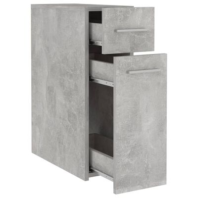 vidaXL Vaistų spintelė, betono pilkos spalvos, 20x45,5x60cm, MDP
