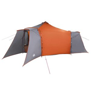 vidaXL Tipi palapinė Pilka ir oranžinė 492 x 492 x 275 cm tafta