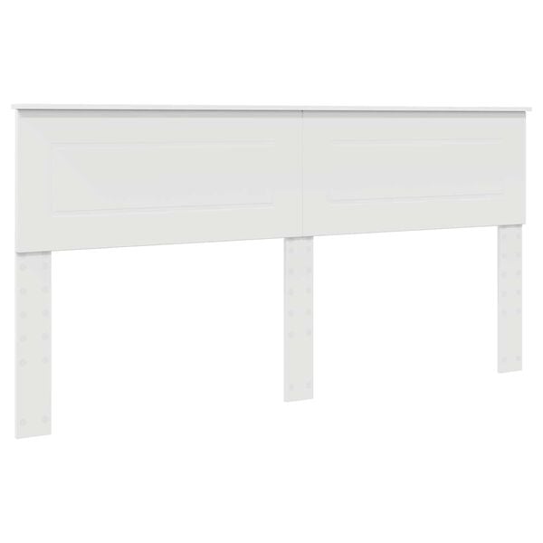 vidaXL Galvūgalis Balta 180 cm Apdirbta mediena