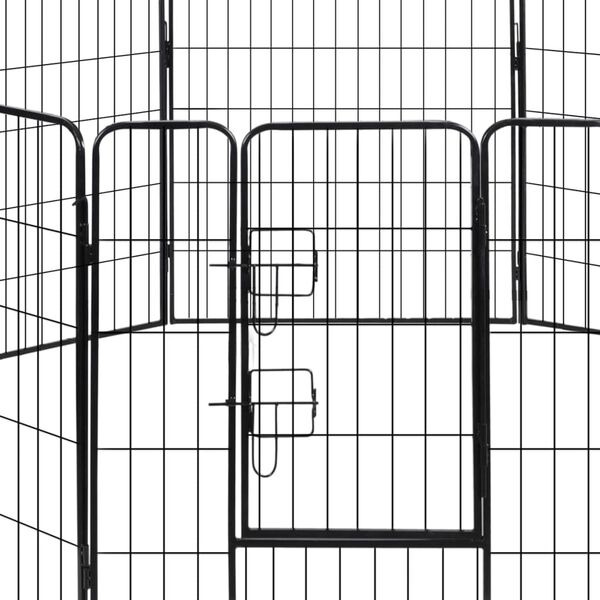 vidaXL Tvorelė &scaron;unims, 8 dalių, plienas