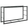vidaXL Malkų lentyna Juoda 110x30x61 cm Plienas
