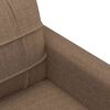 vidaXL Trivietė sofa, rudos spalvos, 180cm, audinys