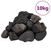 vidaXL Vulkaninės uolienos, juodos spalvos, 10kg, 5-8cm