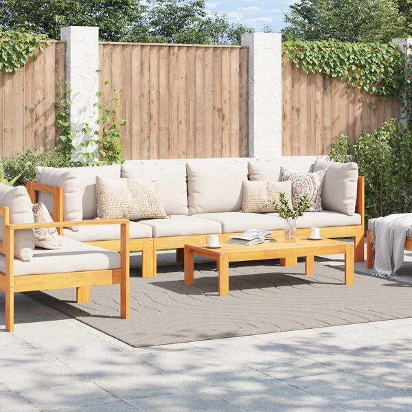 vidaXL Zoninės kiliminės dangos Kvadrato Kreminė 240 x 240 cm