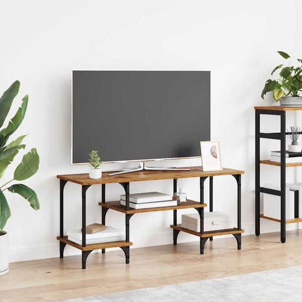 vidaXL Televizoriaus spintelė Senovinis medis 102 x 35 x 45,5 cm