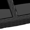 vidaXL Sodo valgomojo baldų komplektas, 11 dalių, juodas, poliratanas