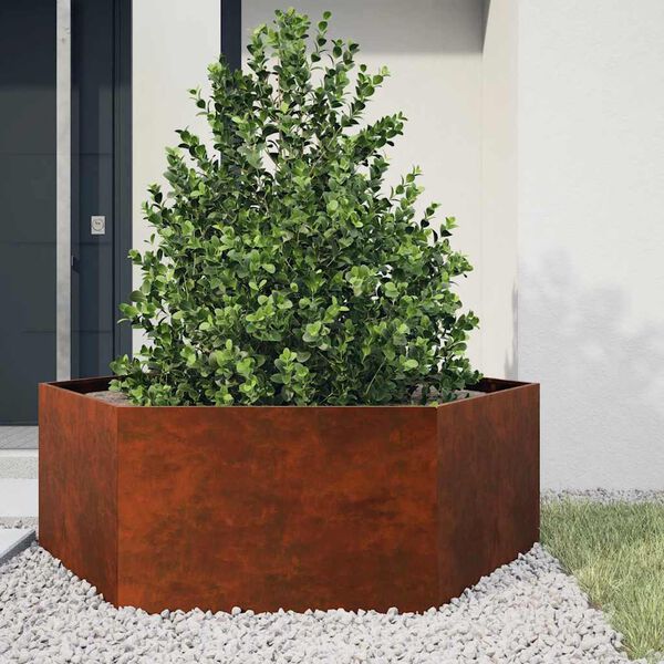 vidaXL Lovelis, rūdžių spalvos, 138x120x45 cm, Corten plienas