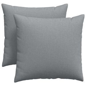 vidaXL Sofa Pagalvės 2 pcs &Scaron;viesiai pilka 45 x 45 cm audinys