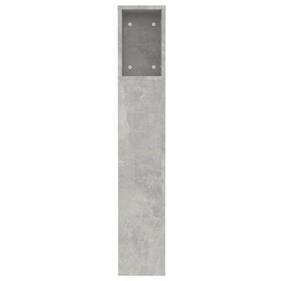 vidaXL Galvūgalis-spintelė, betono pilkos spalvos, 120x18,5x102,5cm
