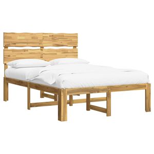 vidaXL Dviejų lovų rėmas su galvūgaliu ROSTOCK Balta 150 x 200 cm