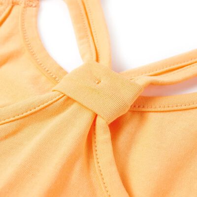 Vaikiški marškinėliai be rankovių, ryškiai oranžiniai, 92 dydžio
