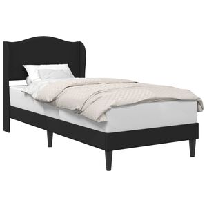 vidaXL Lovos rėmas su galvūgalio Juoda 80 x 200 cm Dirbtinė oda