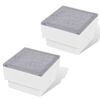 2 LED Grindinio &Scaron;viestuvai 100 x 100 x 68 mm